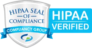 Hipaa seal of compliance verified.