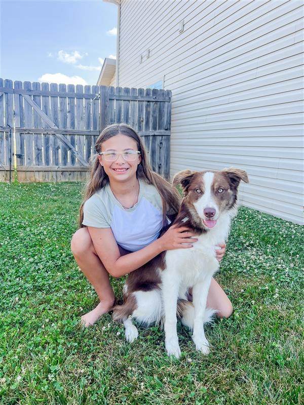 Girl with dog Girl with dog