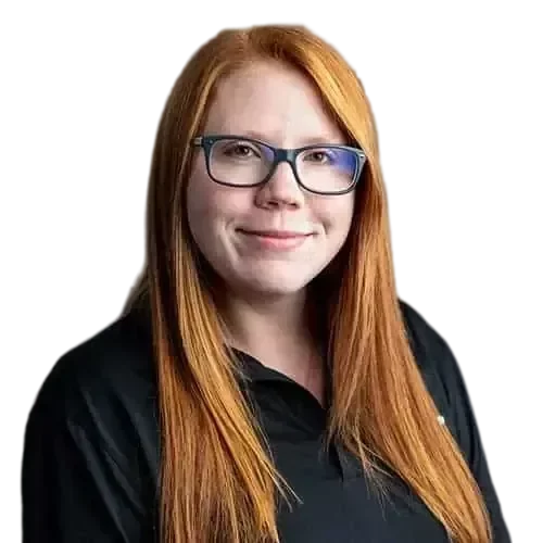 Haley-transformed An IT expert wearing glasses and a black shirt who manages and maintains your network and IT investments.